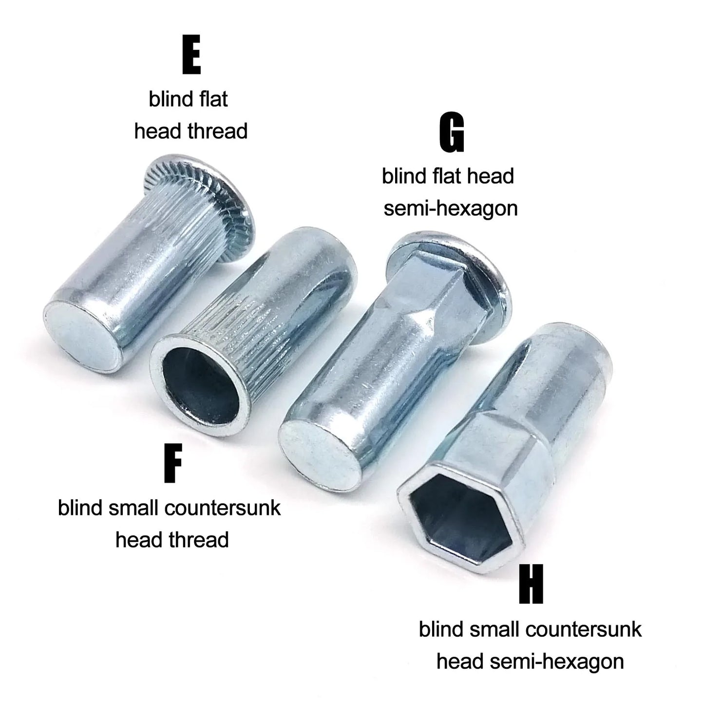 M3_M12_carbon_steel_countersunk_rivet_nut_with_semi-hex_body