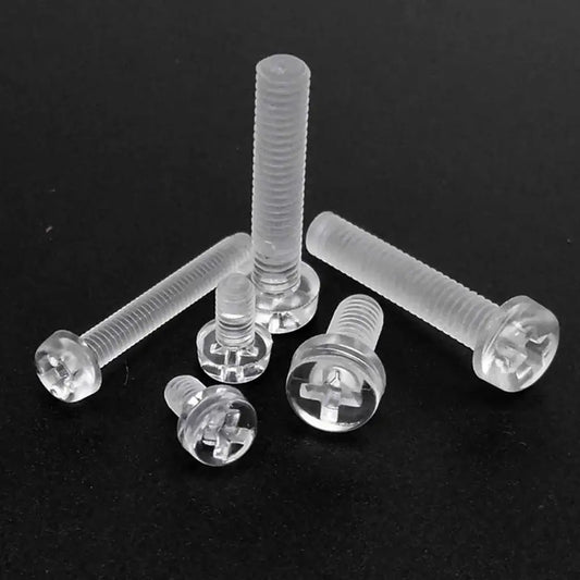M3_M4_acrylic_clear_transparent_plastic_Phillips_round_head_pan_cross_head_screw_4_25mm
