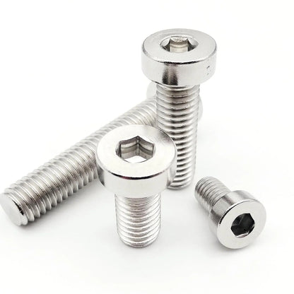 M3_M6_304_Stainless_Steel_Hex_Socket_Low_Profile_Head_Cap_Screws_Front_View