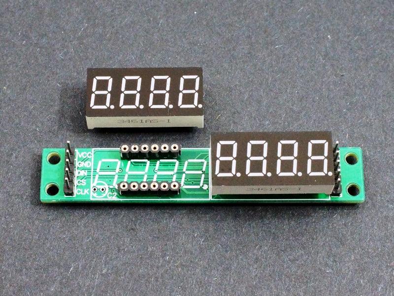 MAX7219 8-Digit 7-Segment Socketed Red Display Module