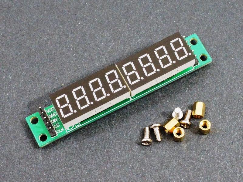 Socketed Led Display MAX7219 8-Digit 7-Segment LED Display Module Socketed Red SPI – Keszoox