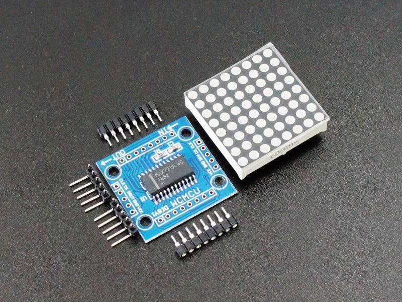 MAX7219 8×8 Dot Matrix Red Display Module Kit