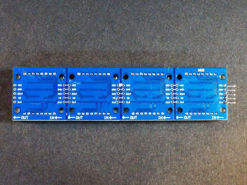 MAX7219 8×8 Dot Matrix (x4) Red Display Module