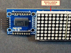 MAX7219 8×8 Dot Matrix (x4) Red Display Module