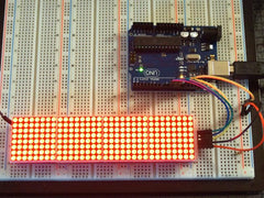 MAX7219 8×8 Dot Matrix (x4) Red Display Module