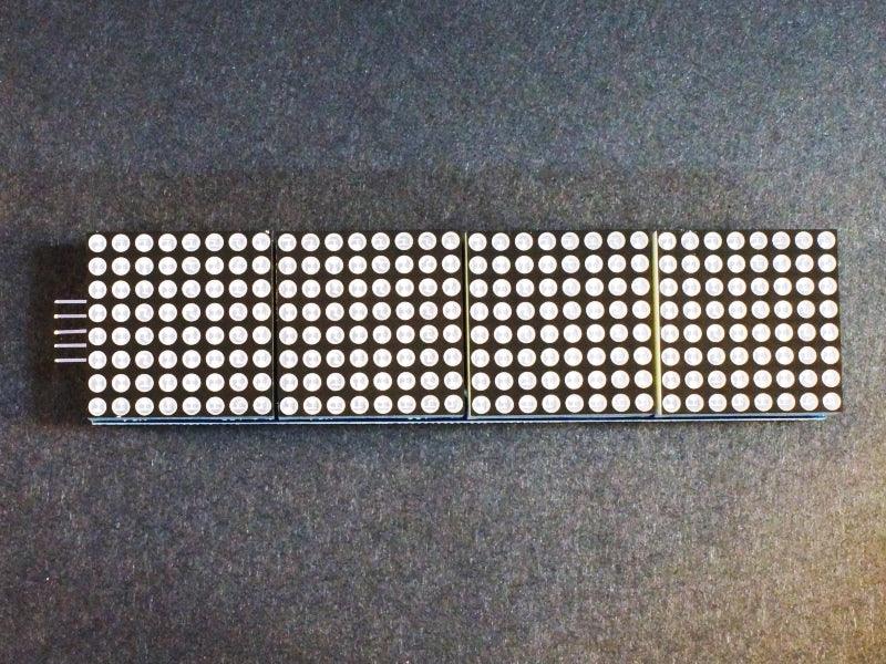 MAX7219 8×8 Dot Matrix (x4) Red Display Module