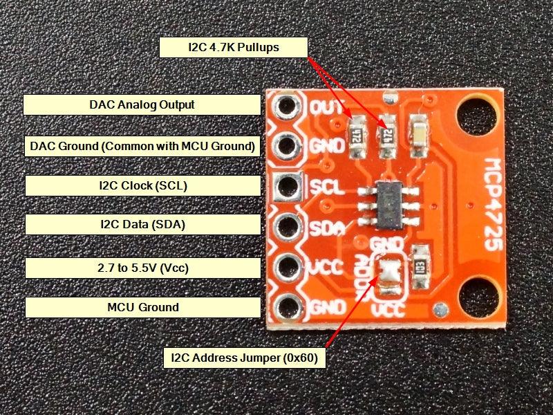 MCP4725 12-Bit DAC Module