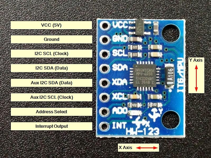 MPU-6050 GY-521 3-Axis Accel & Gryo Sensor Module