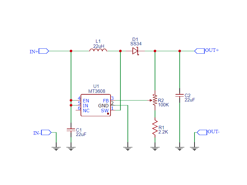 MT3608 Mini Adjustable DC-DC Boost Module