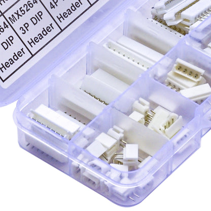 Complete MX5264 connector kit featuring 2.5mm DIP headers compatible with Molex for PCB projects
