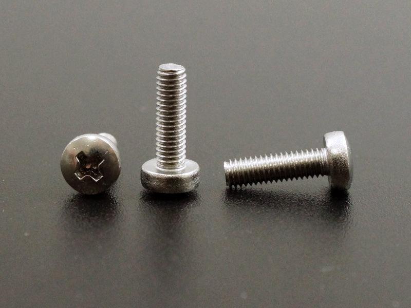 M3x10mm Phillips Pan Head Machine Screw SS (50-Pack)