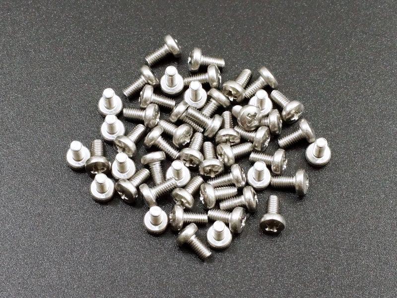 M3x6mm Phillips Pan Head Machine Screw SS (50-Pack)