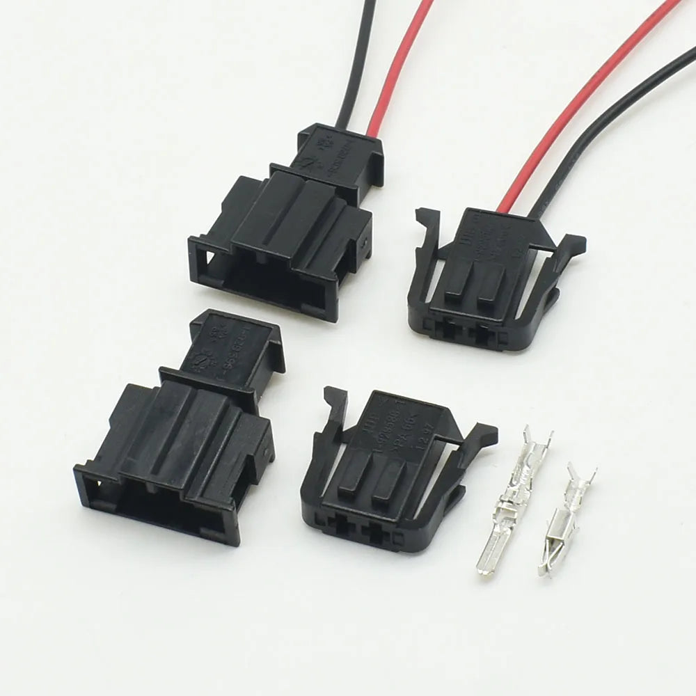 durable 2 pin male female 3.5mm connector plug for car ABS sensor wiring