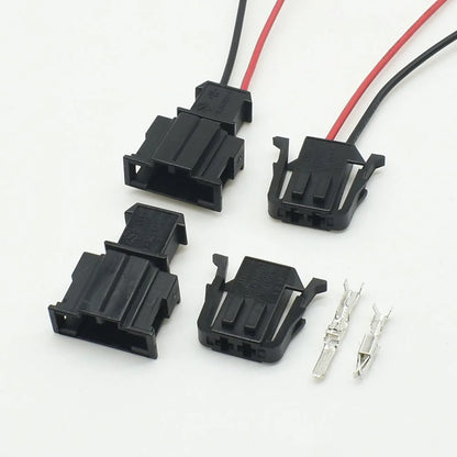 durable 2 pin male female 3.5mm connector plug for car ABS sensor wiring