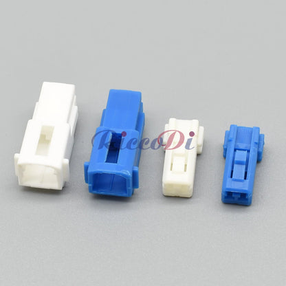 durable white blue 2 pin male female connector for car tweeter wiring