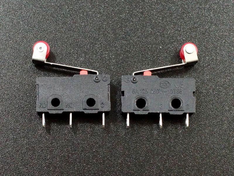 Microswitch with Roller Lever SPDT 5A (2-Pack)