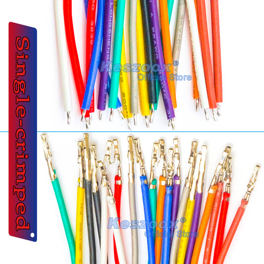 Molex 2.5mm Dupont Locking TJC8 single-head Pre-Crimped Terminal Silicone Cable (Without Connector), 22AWG UL3239 Soft Wire 200℃ Heat Resistant 3KV 3A