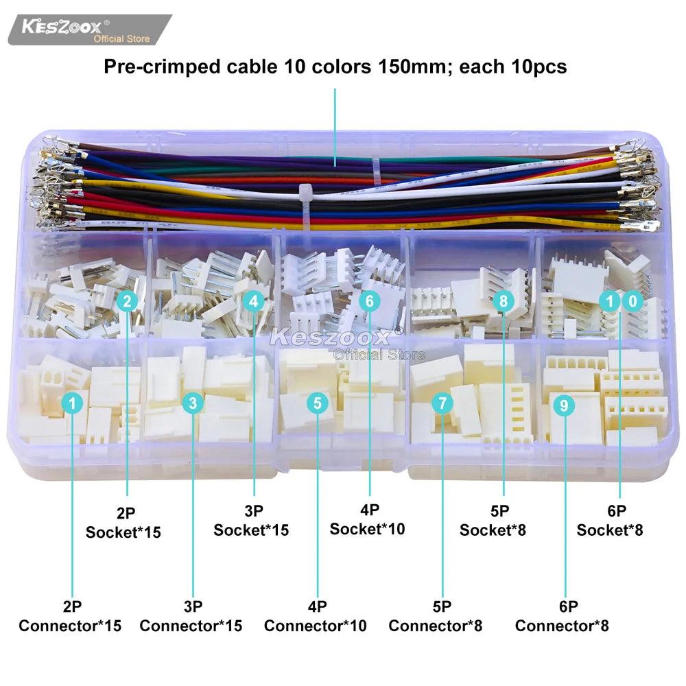 Example of assembled Molex connectors for DIY electronics