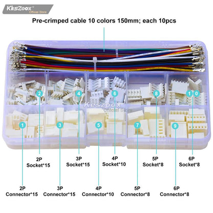 Example of assembled Molex connectors for DIY electronics