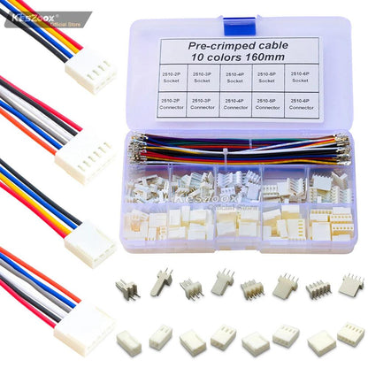 Molex extension cable showing male to female connectors with pre-crimped wires
