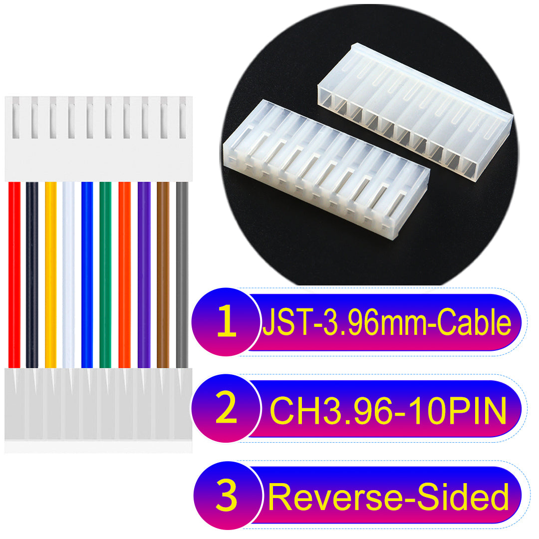Molex KK3.96mm 10Pin  Reverse-Side-Head UL1007 PVC Cable offers durability and versatility for electrical connections.
