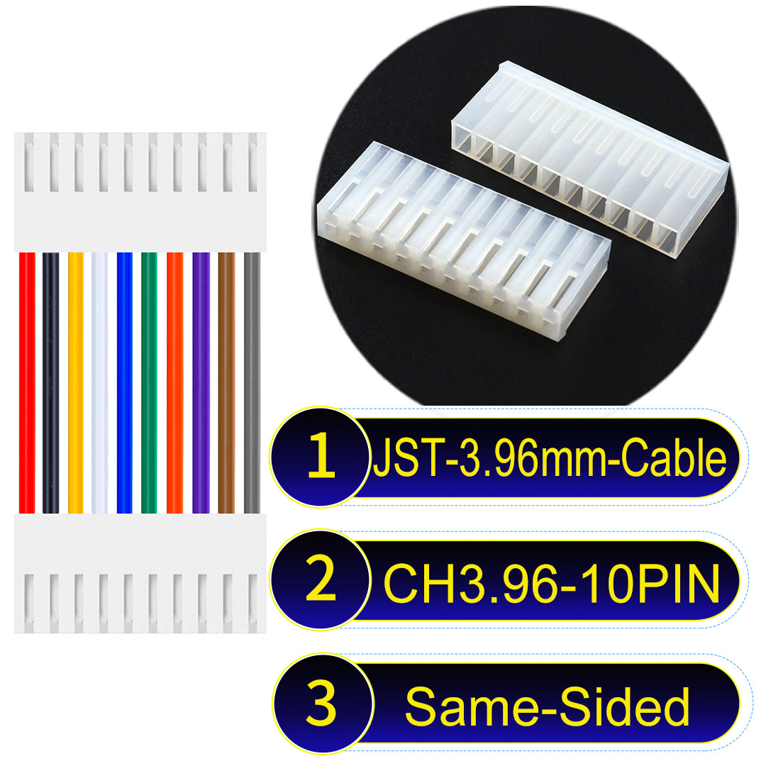 Molex KK3.96mm 10Pin Same-Side-Head UL1007 PVC Cable offers durability and versatility for electrical connections.