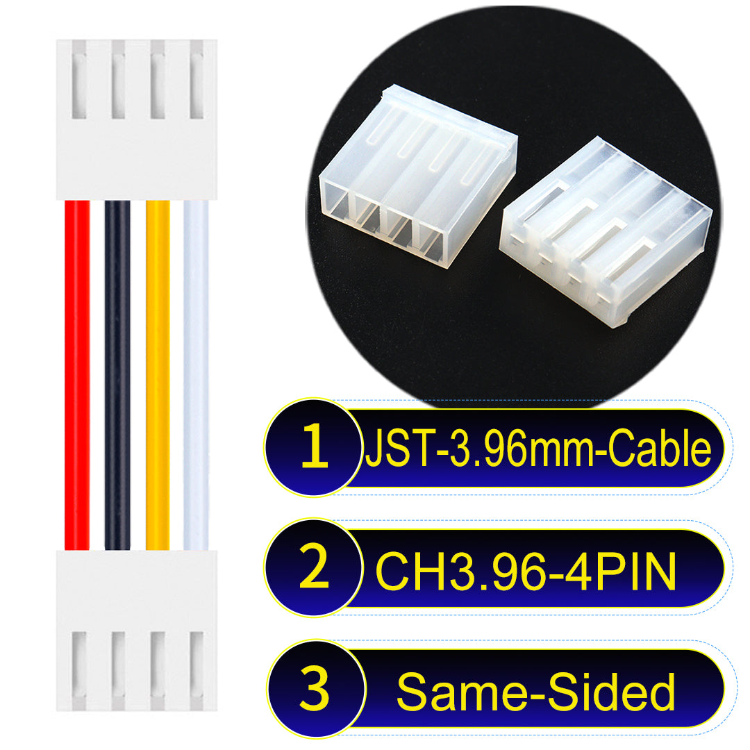 Molex KK3.96mm 4Pin Same-Side-Head UL1007 PVC Cable offers durability and versatility for electrical connections.