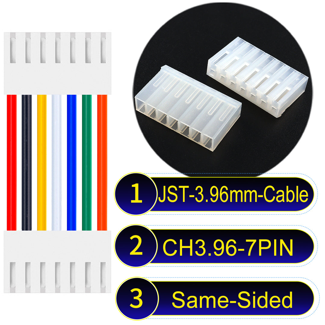 Molex KK3.96mm 7Pin Same-Side-Head UL1007 PVC Cable offers durability and versatility for electrical connections.