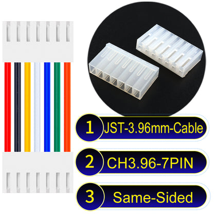 Molex KK3.96mm 7Pin Same-Side-Head UL1007 PVC Cable offers durability and versatility for electrical connections.