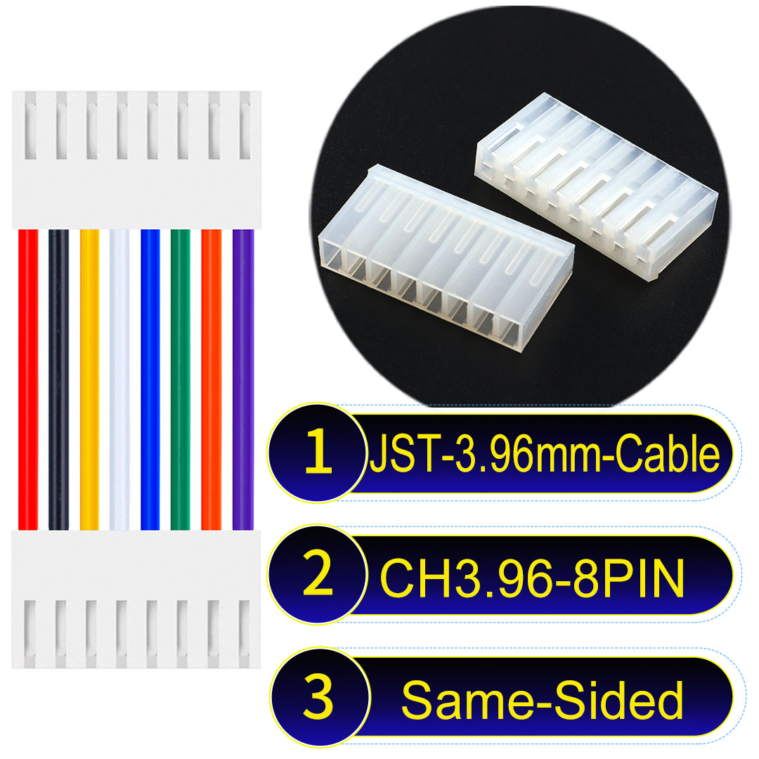 Molex KK3.96mm 8Pin Same-Side-Head UL1007 PVC Cable offers durability and versatility for electrical connections.