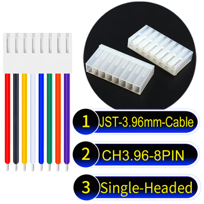 Molex KK3.96mm 8Pin UL1007 PVC Cable with 18AWG wire gauge.