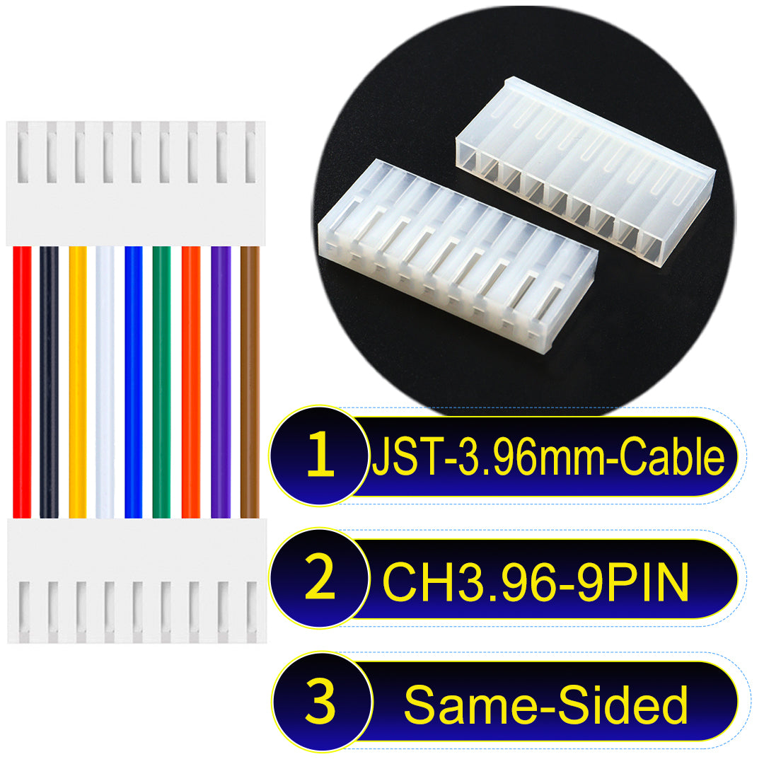 Molex KK3.96mm 9Pin Same-Side-Head UL1007 PVC Cable offers durability and versatility for electrical connections.