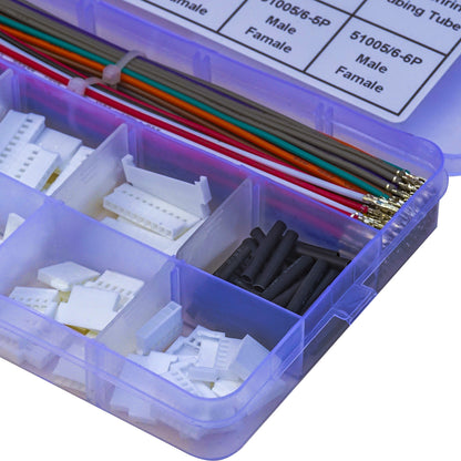 Detailed view of Molex MX2.0 connector pins and crimp terminals