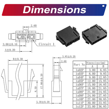Detailed view of Molex MX3.0mm connector pins and crimp terminals