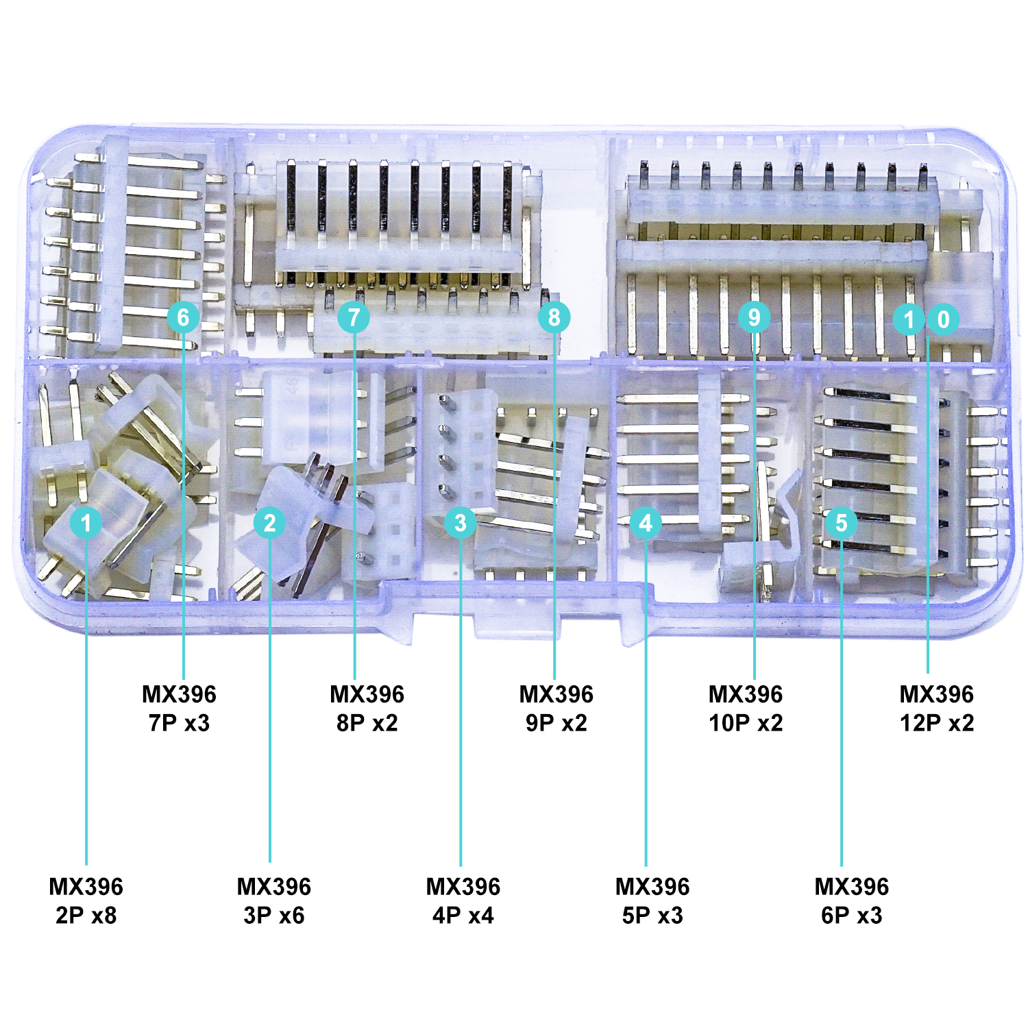 High-quality Molex MX3.96 DIP header connectors designed for stable PCB and electronic projects