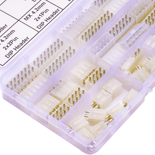 Complete Molex MX4.2 Mini-Fit Jr 4.2mm DIP header connector kit for PCB applications
