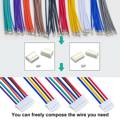Molex MX5264 connector kit with 22AWG pre-crimped wires used in electronic DIY and wiring projects