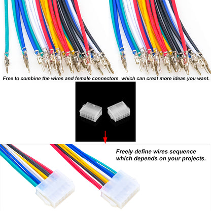 Molex Mini-Fit Jr 4.2mm extension cable kit suitable for DIY electronics and power connections