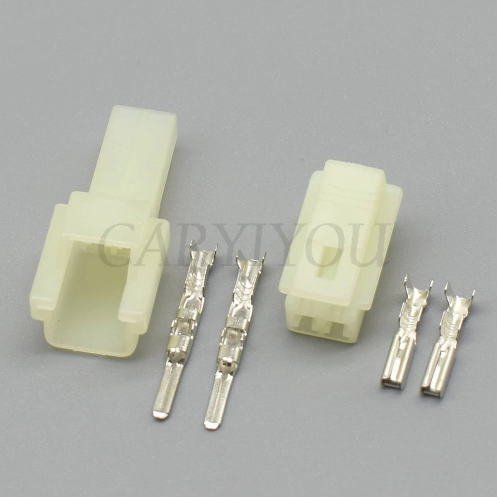 versatile 2 pin HM Series electrical connector for motorcycle power and signal circuits