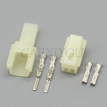 versatile 2 pin HM Series electrical connector for motorcycle power and signal circuits