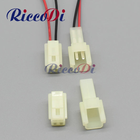 2 pin HM Series 090 female male electrical plug for motorcycle wiring harness