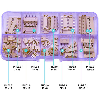 Multi-size_JST_PHD2.0_DIP_Vertical_Male_Header_Pack