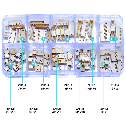 Multi-size_JST_ZH_SMT_Vertical_Male_Header_Connector_Pack
