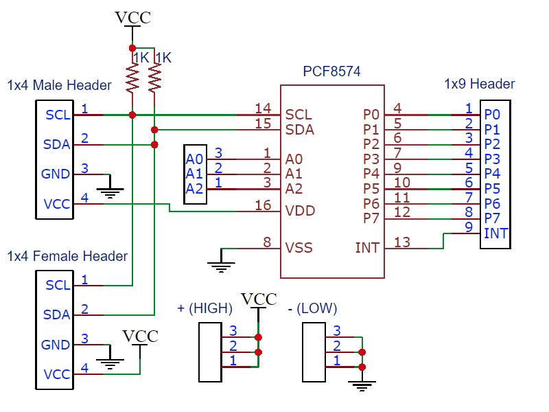 PCF8574 I2C I/O Expansion Module