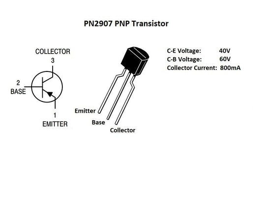 PN2907 PNP General Purpose Transistor (10-Pack)