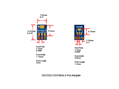 PCB, SOT223 / SOT89 Adapter HASL (5-Pack)