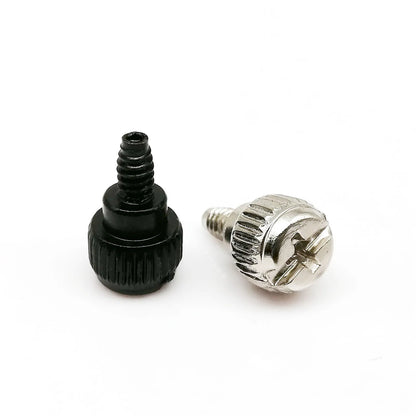 Black and Silver Carbon Steel Phillips Head 6#-32×5/6mm PC Case Hand-Tighten Thumbscrew Thumb Bolt Keszoox