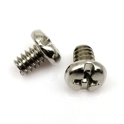 Phillips Round Head Screw 6#-32×5mm for Hard Drive, HDD, PC Case, PSU, Graphics Card, and DIY Computer Mounting Silver Keszoox