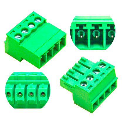 3.81mm 4P Terminal Block Set, Male and Female Connectors