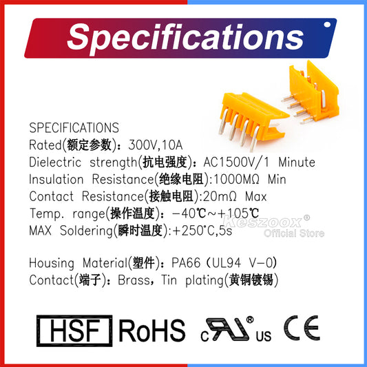 Right angle header mounted on PCB